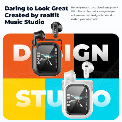 HTC NE20 OWS - AI Translation Earphones, Wireless Bluetooth Earphones, LED Display, Bluetooth 6.0, Charging Box, IPX5 Waterproof. Htc'S Pinnacle Product