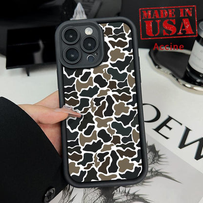 Phone Case for Iphone 17 Pro Max 16 plus 15 14 13 12 11 XR Air E Camouflage Forest Blend Pattern Soft TPU Rubber Camera Protection Rugged Mobile Phone Cover for Boy