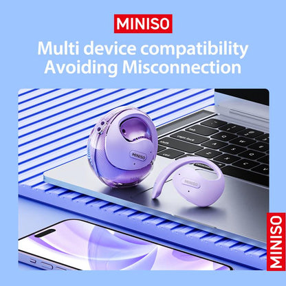 Miniso X15Pro Wireless Headphones Bluetooth 5.4 Sport Earphone HIFI Sound Quality
