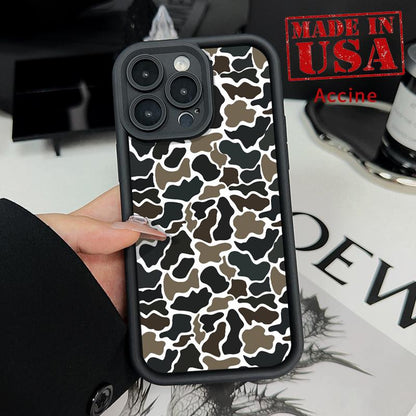Phone Case for Iphone 17 Pro Max 16 plus 15 14 13 12 11 XR Air E Camouflage Forest Blend Pattern Soft TPU Rubber Camera Protection Rugged Mobile Phone Cover for Boy