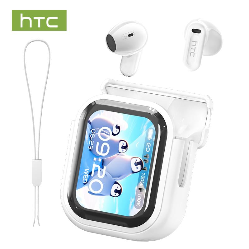 HTC NE20 OWS - AI Translation Earphones, Wireless Bluetooth Earphones, LED Display, Bluetooth 6.0, Charging Box, IPX5 Waterproof. Htc'S Pinnacle Product