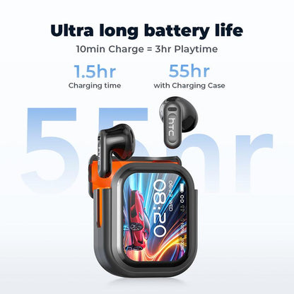 HTC NE20 OWS - AI Translation Earphones, Wireless Bluetooth Earphones, LED Display, Bluetooth 6.0, Charging Box, IPX5 Waterproof. Htc'S Pinnacle Product