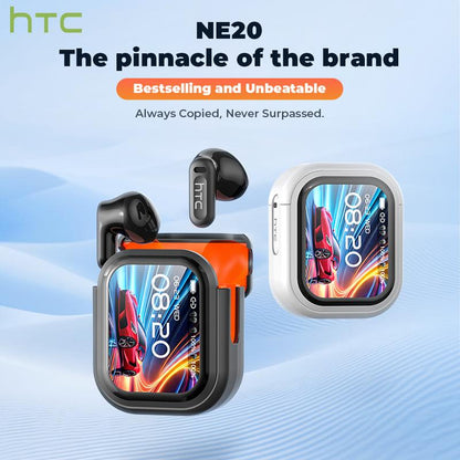 HTC NE20 OWS - AI Translation Earphones, Wireless Bluetooth Earphones, LED Display, Bluetooth 6.0, Charging Box, IPX5 Waterproof. Htc'S Pinnacle Product